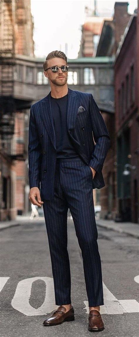 black suit with navy undershirt.